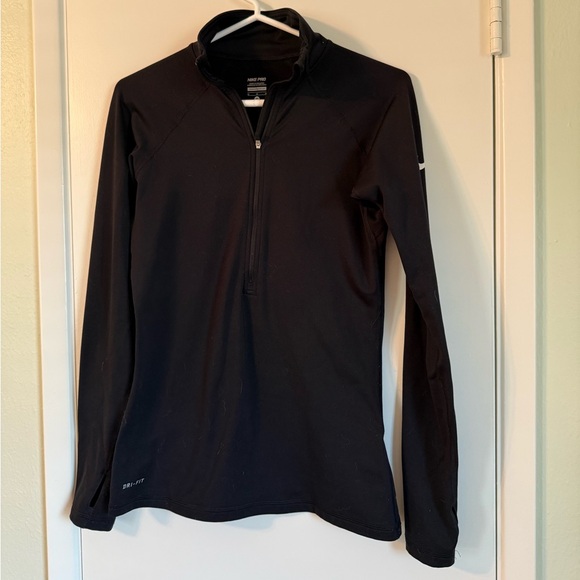 Fleece-Lined Nike Pro Quarter Zip - Picture 1 of 3